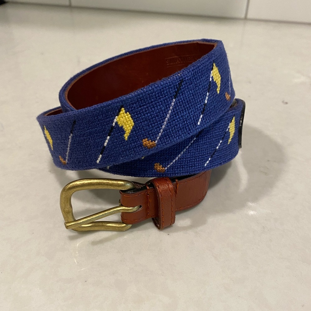 Smathers and Branson Needlepoint Golf Belt